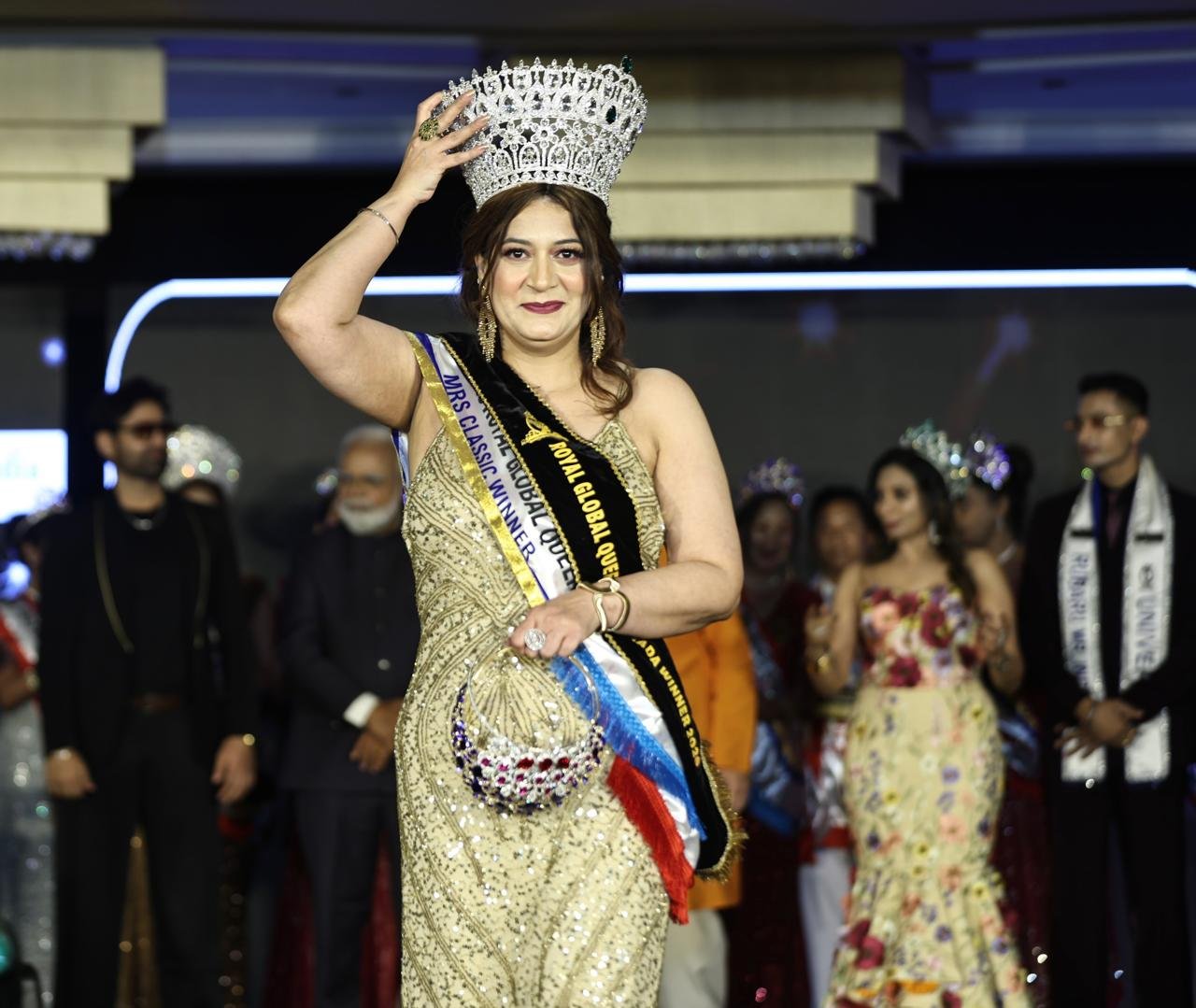 Jaspreet Kathuria — Mrs. Royal Global Queen Classic Winner Crowning